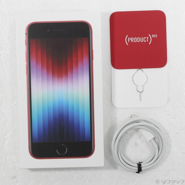 中古)Apple iPhone SE 第3世代 128GB プロダクトレッド MMYH3J/A
