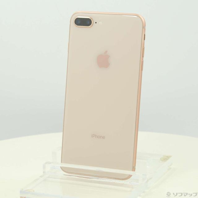 (中古)Apple iPhone8 Plus 64GB ゴールド MQ9M2J/A SIMフリー(371-ud)