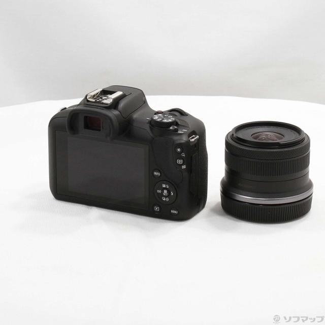 ★美品★　RF-S18-45mm F4.5-6.3 IS STM ブラック Canon EOS R100 RF-S18-45 IS STMレンズキット(269-ud) カメラ