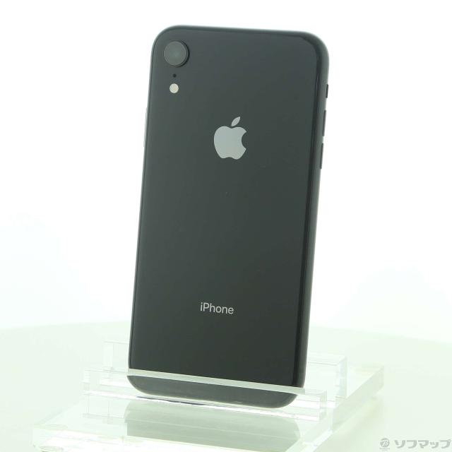 (中古)Apple iPhoneXR 64GB ブラック MT002J/A SIMフリー(269-ud)