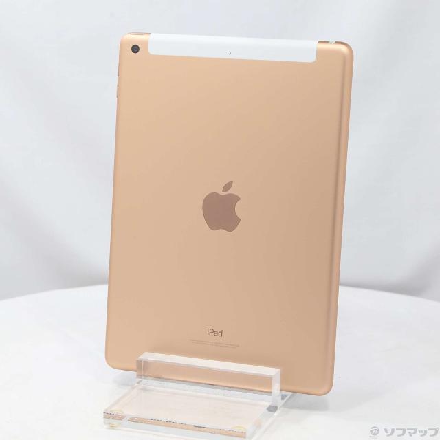 ()Apple iPad 第6世代 128GB ゴールド MRM22J/A auロック解除SIMフリー(377-ud)