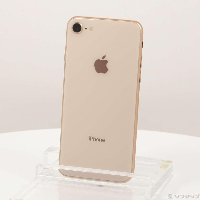 (中古)Apple iPhone8 64GB ゴールド MQ7A2J/A SIMフリー(276-ud)