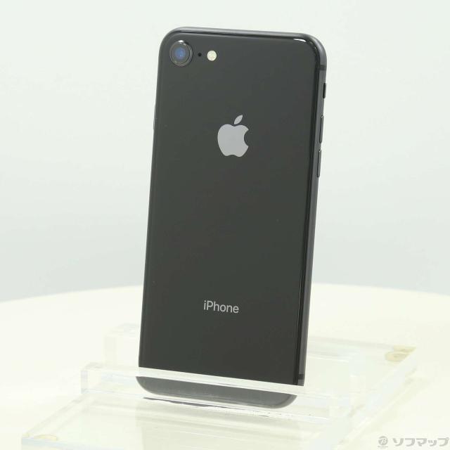 (中古)Apple iPhone8 64GB スペースグレイ NQ782J/A SIMフリー(368-ud)