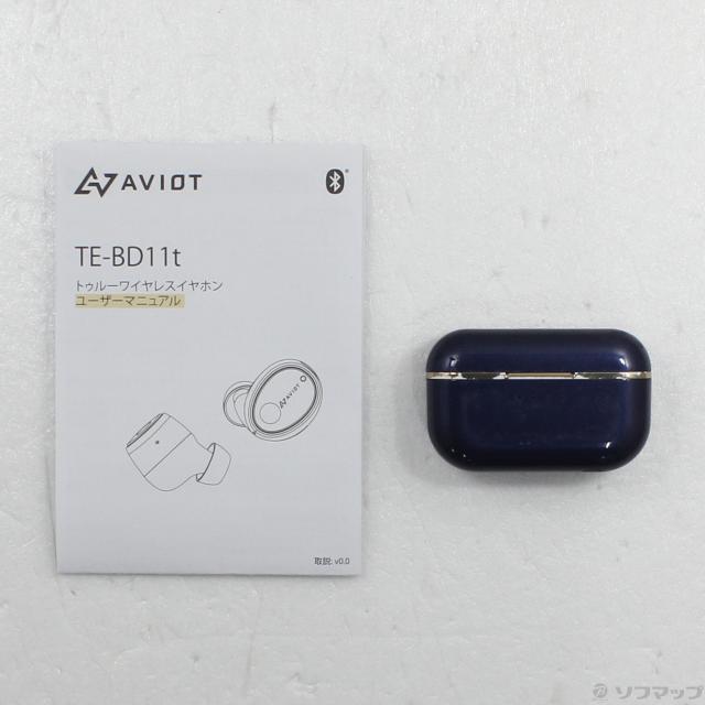 (中古)AVIOT フルワイヤレスイヤホン Dawn Blue TE-BD11 t-BL(198-ud)
