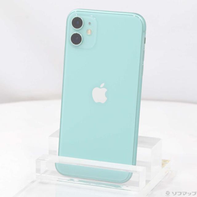 iPhone11 グリーン 64GB simロック解除済み MWLY2J/A