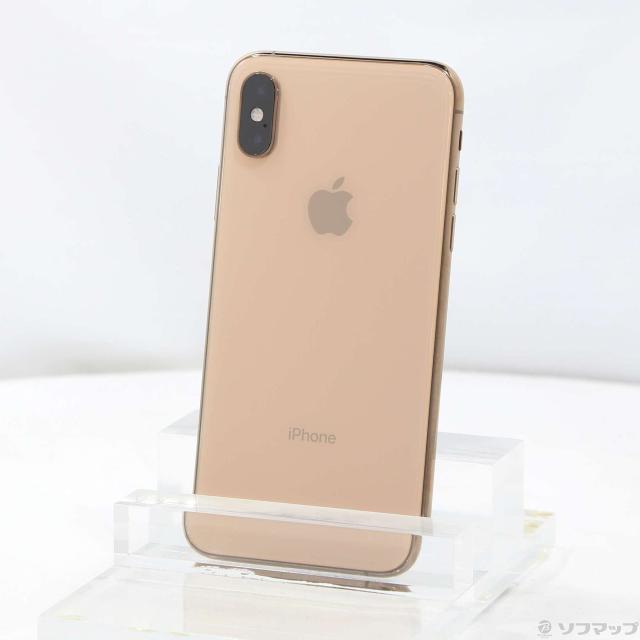 (中古)Apple iPhoneXS 256GB ゴールド MTE22J/A SIM無償性(295-ud)