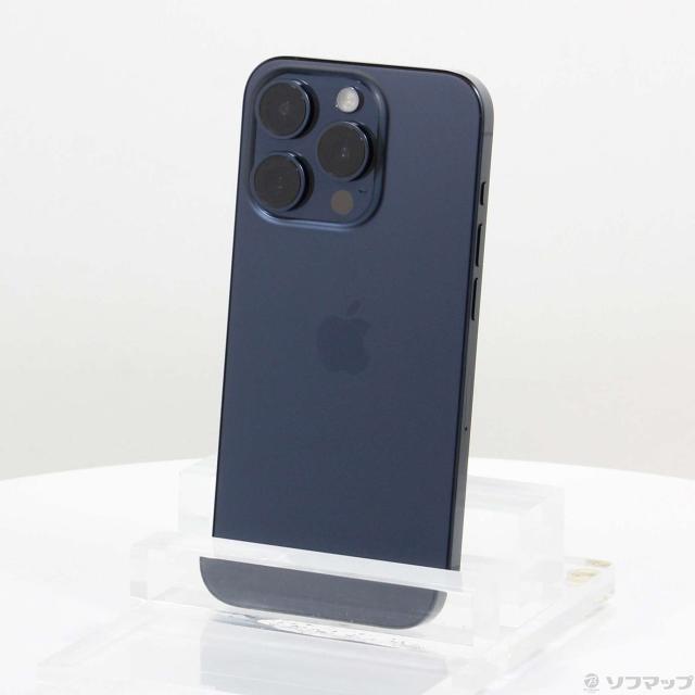 iPhone 15 pro 128GB ブルー SIMフリー ムスビー｜【デモ機