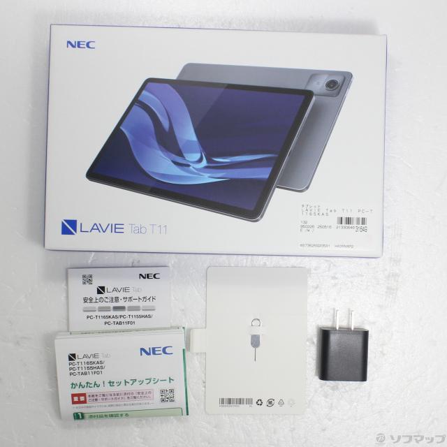 中古)NEC LAVIE Tab T11 128GB ルナグレー PC-T1165KAS Wi-Fi(348-ud