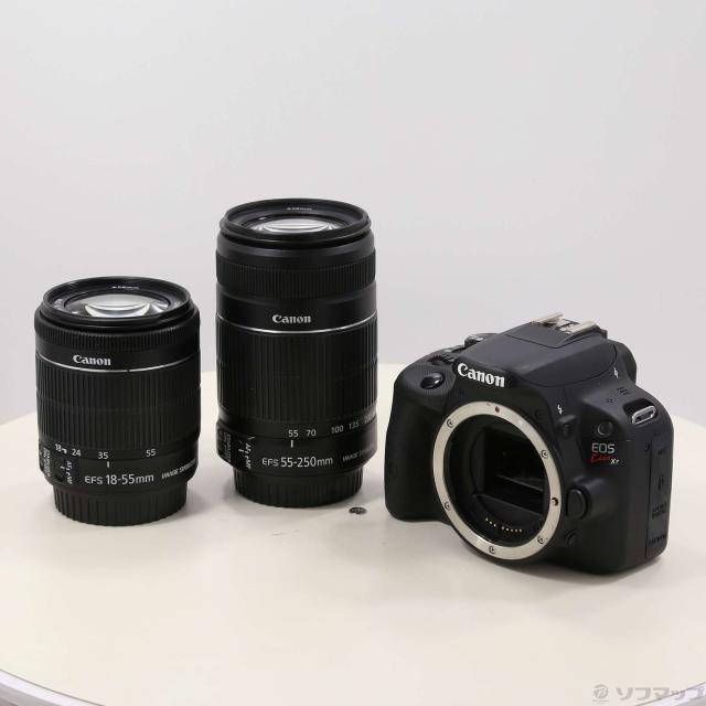 完動品】Canon EOS Kiss X7 ダブルズームキット 動作確認済み 完動品】Canon EOS Kiss X7 ダブルズームキット 動作確認済み