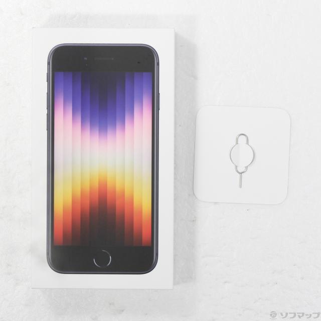 中古)Apple iPhone SE 第3世代 64GB ミッドナイト MMYC3J/A SIMフリー