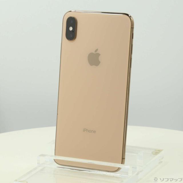 (中古)Apple iPhoneXS Max 256GB ゴールド MT6W2J/A SIMフリー(196-ud)