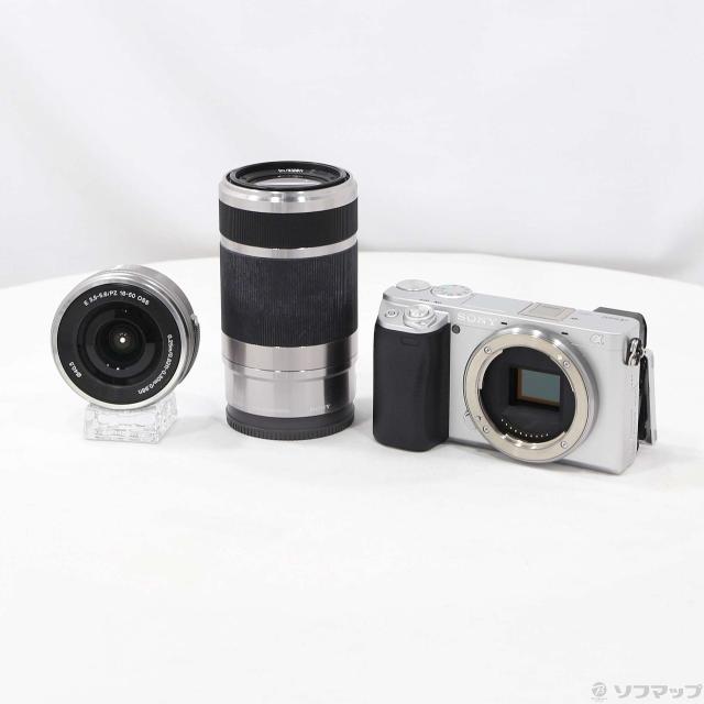 中古)SONY α6400 ILCE-6400Y ダブルズームレンズキット シルバー
