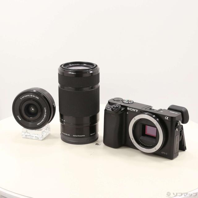 中古)SONY α6000 ILCE-6000Y ブラック ダブルズームレンズキット 中古)SONY α6000 ILCE-6000Y ブラック ダブルズームレンズキット