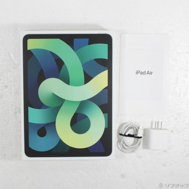 中古)Apple iPad Air 第4世代 64GB グリーン MYFR2J/A Wi-Fi(196-ud)