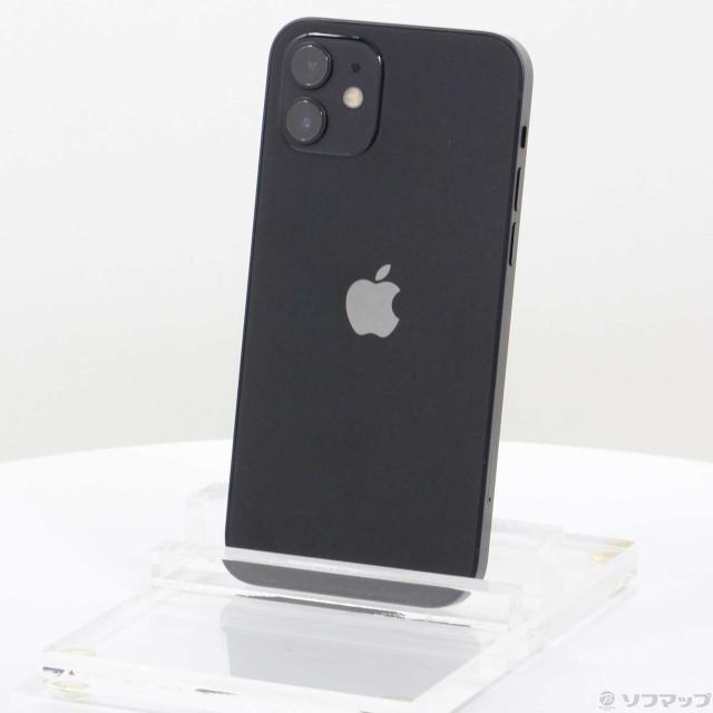 中古)Apple iPhone12 128GB ブラック MGHU3J/A SIMフリー(371-ud)