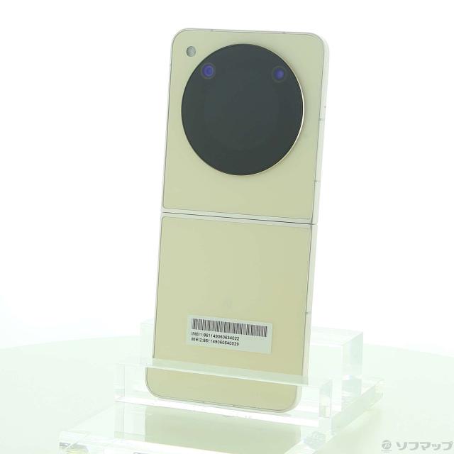 (中古)ZTE Libero Flip 128GB ゴールド A304ZT Y!mobile SIMフリー(305-ud)