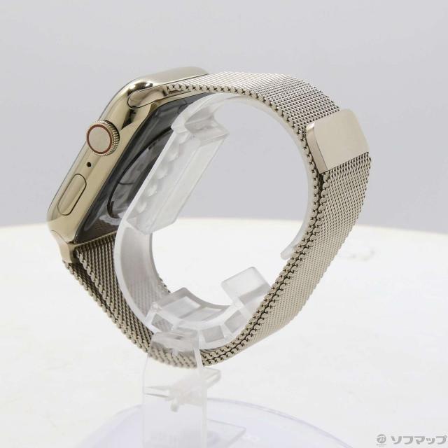 (中古)Apple Apple Watch Series 8 GPS + Cellular 45mm ゴールドステンレススチールケース ゴールドミラネーゼループ(258-ud)_1