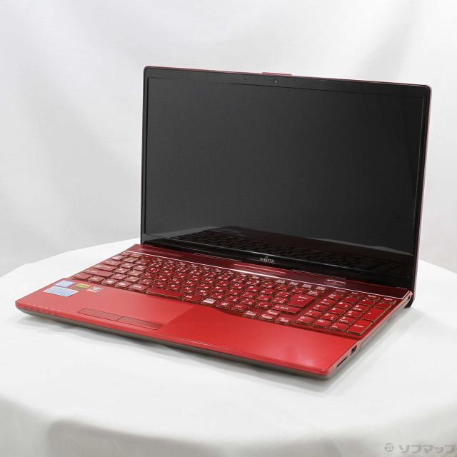 中古)FUJITSU LIFEBOOK AH53/B3 FMVA53B3RK ガーネットレッド (Windows