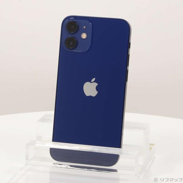 (中古)Apple iPhone12 mini 64GB ブルー MGAP3J/A SIMフリー(262-ud)