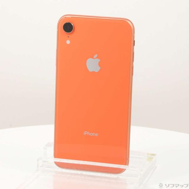 中古)Apple iPhoneXR 128GB コーラル MT0T2J/A SIMフリー(269-ud)