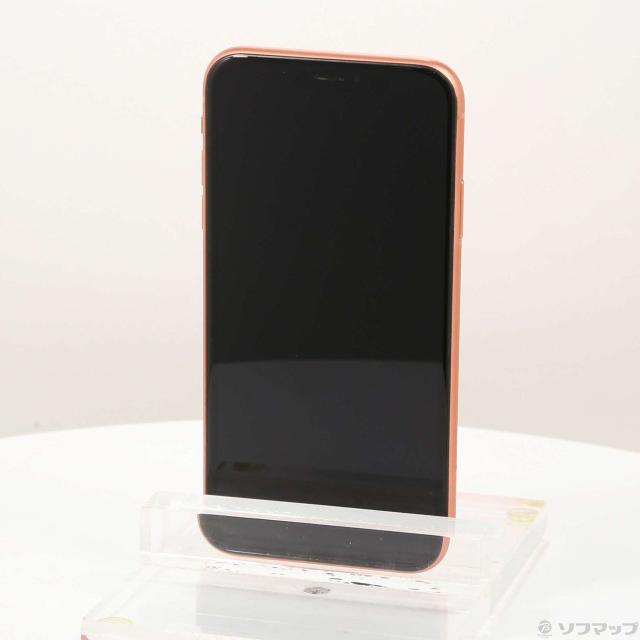 中古)Apple iPhoneXR 128GB コーラル MT0T2J/A SIMフリー(269-ud)
