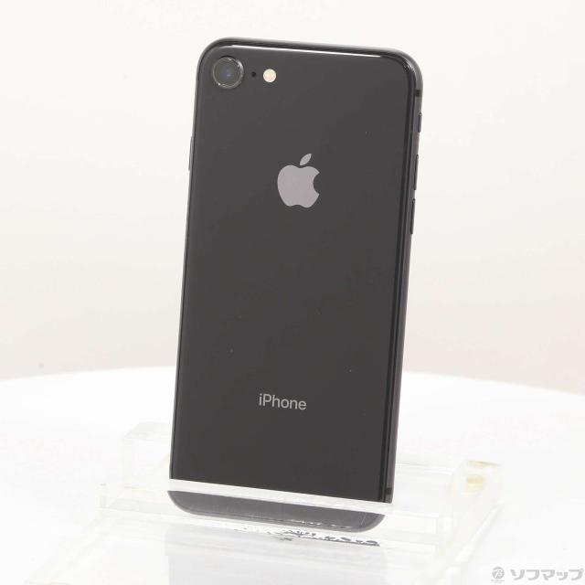 (中古)Apple iPhone8 64GB スペースグレイ MQ782J/A SoftBank(297-ud)