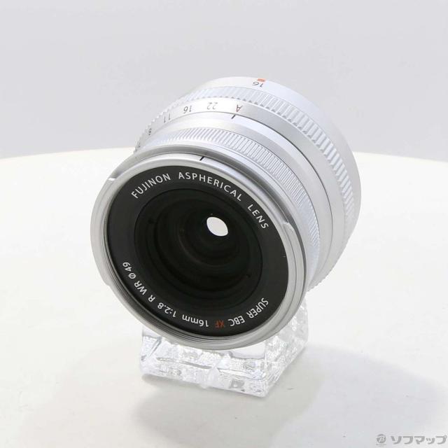 中古)FUJIFILM (展示品) フジノンXF16mmF2.8 R WR シルバー(297-ud)
