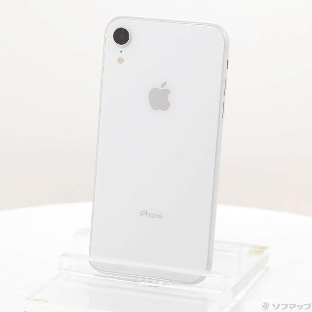 中古)Apple iPhoneXR 64GB ホワイト MT032J/A SIMフリー(276-ud)