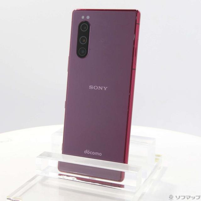 docomo Xperia 5 (SO-01M) 人気色のレッド 64 GB 中古)SONY Xperia 5 64GB
