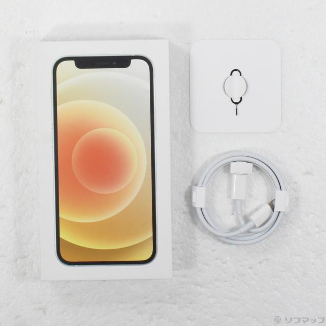 中古)Apple iPhone12 mini 64GB ホワイト MGA63J/A SIMフリー(269-ud)