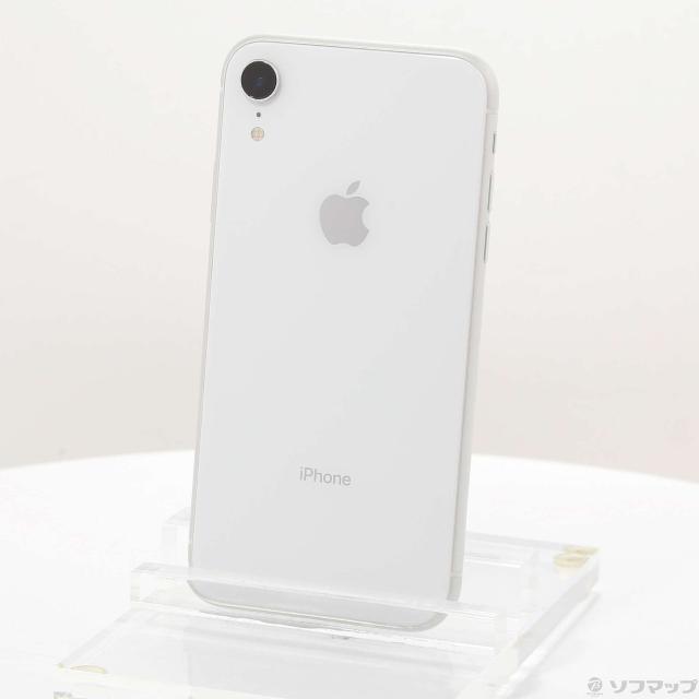 (中古)Apple iPhoneXR 64GB ホワイト MT032J/A SIMフリー(269-ud)