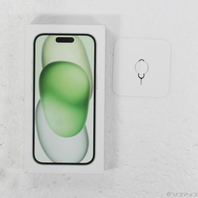中古)Apple iPhone15 256GB グリーン MTMT3J/A SIMフリー(262-ud)の