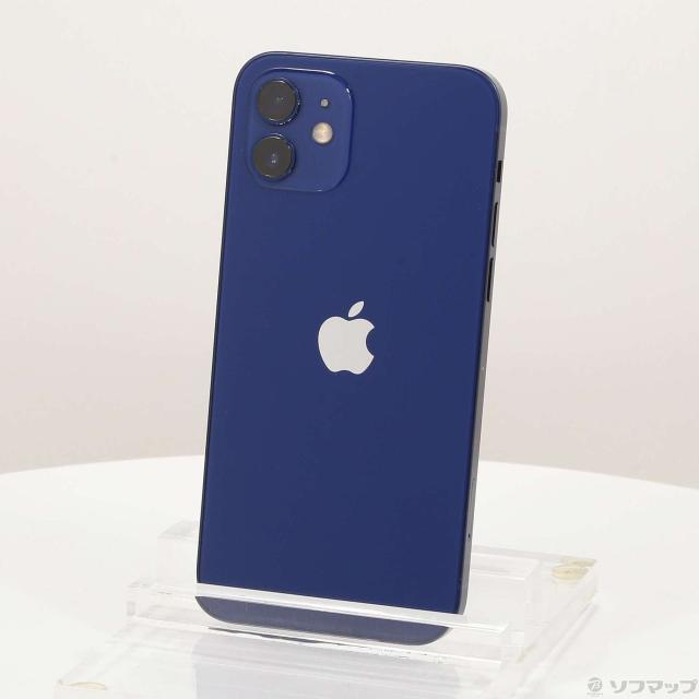 中古)Apple iPhone12 128GB ブルー MGHX3J/A SIMフリー(196-ud)