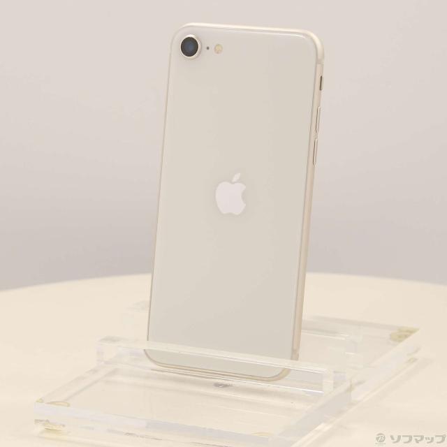 (中古)Apple iPhone SE 第3世代 64GB スターライト MMYD3J/A SIMフリー(377-ud)