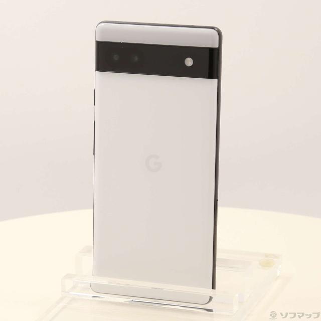 中古)GOOGLE Google Pixel 6a 128GB チョーク GB17L au SIMフリー(348-ud) 