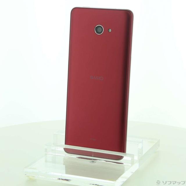 中古)KYOCERA BASIO4 32GB ワインレッド KYV47 au(269-ud) BASIO