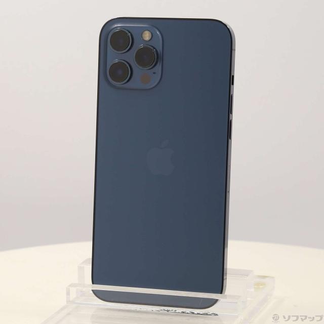 (中古)Apple iPhone12 Pro Max 128GB パシフィックブルー NGCX3J/A SIMフリー(258-ud)