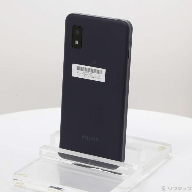 (中古)SoftBank AQUOS wish3 64GB ブラック SHSJQ3 Softbank SIMフリー(368-ud)