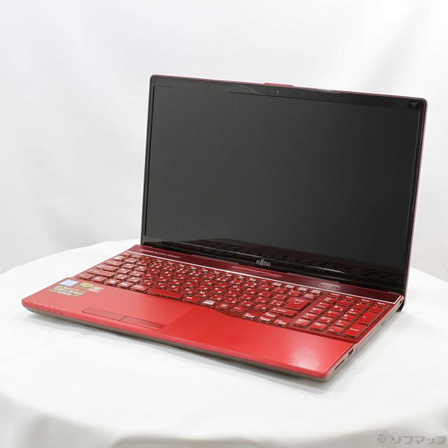 (中古)FUJITSU LIFEBOOK AH52/C2 FMVA52C2RB ガーネットレッド (Windows 10)(276-ud)