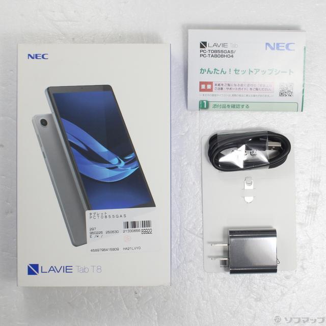 PC-T0855GAS LAVIE T8 8型 4GB/64GB/WiFi/アークティックグレー NEC