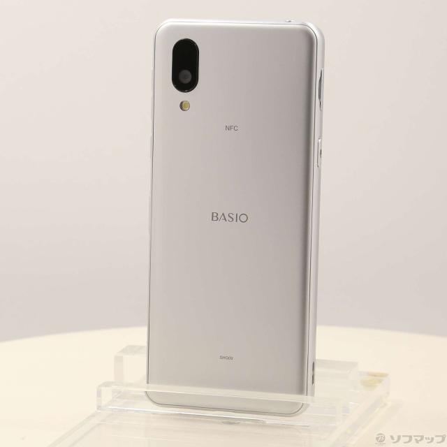 (中古)SHARP BASIO active 64GB シルバー SHG09 au SIMフリー(262-ud)