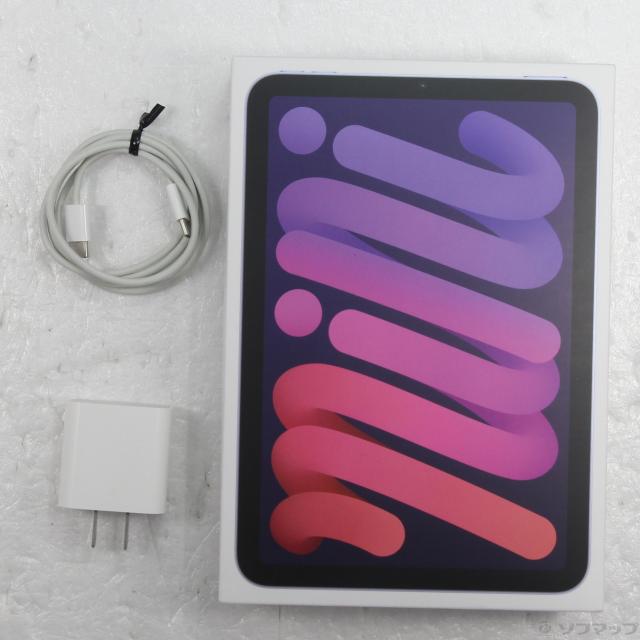 中古)Apple (展示品) iPad mini 第6世代 64GB パープル 3J366J/A Wi-Fi