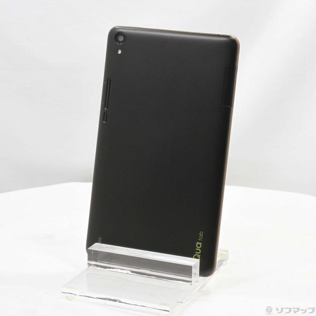 中古)KYOCERA Qua tab QZ8 32GB モカブラック KYT32 au(276-ud)の通販