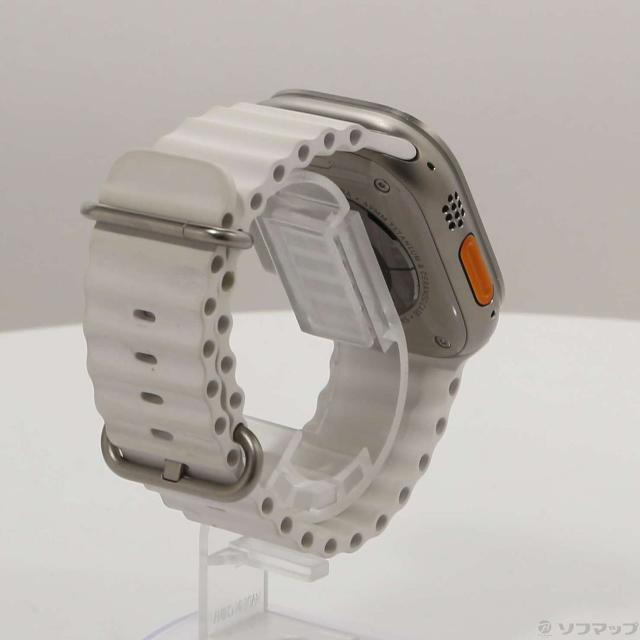 (中古)Apple Apple Watch Ultra GPS + Cellular 49mm チタニウムケース ホワイトオーシャンバンド(377-ud)_2