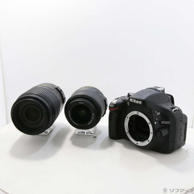 【中古品美品】Nikon D5200 カメラ本体　ダブルズームレンズ　セット Nikon D5200 ダブルズームキット 中古)Nikon NIKON D5200 ダブルズーム