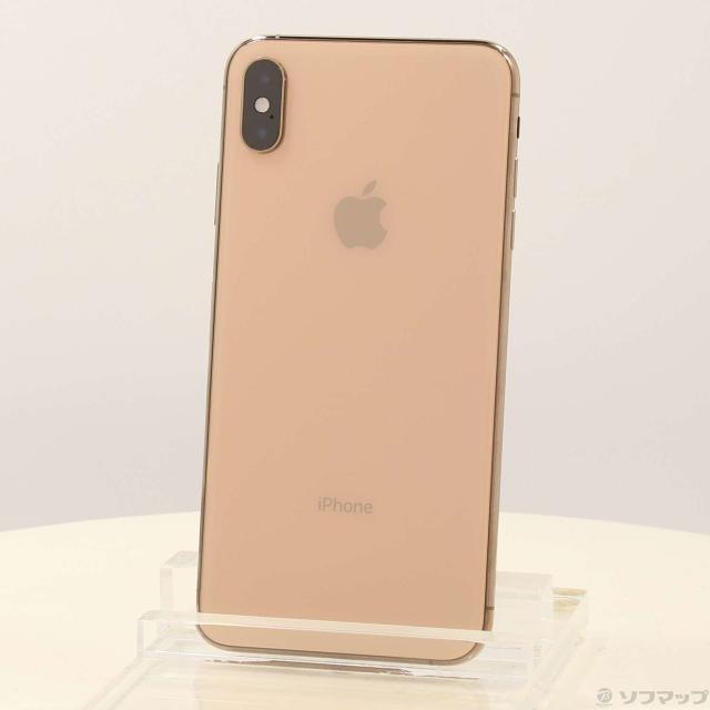 中古)Apple iPhoneXS Max 64GB ゴールド MT6T2J/A SIMフリー(276-ud 