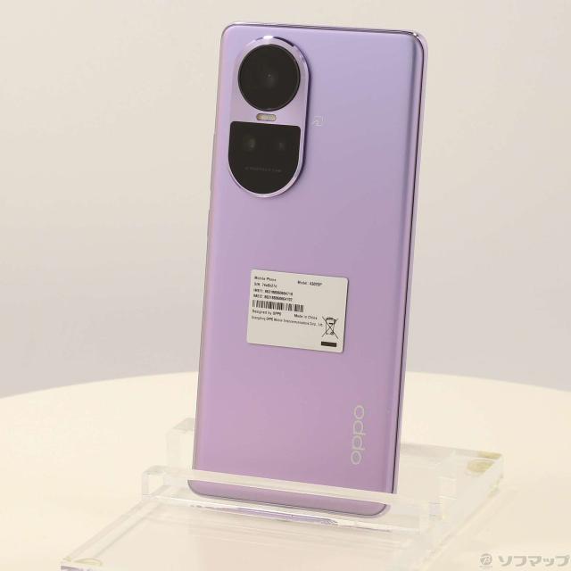 OPPO Reno10 Pro5G A302OPパープル開封確認済み新品現状渡し 中古)OPPO OPPO Reno10 Pro 5G 256GB グロッシーパープル A302OP