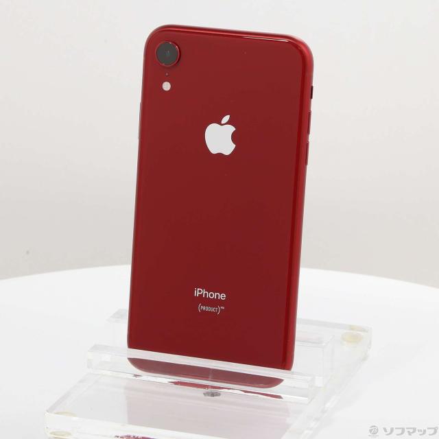 中古)Apple iPhoneXR 64GB プロダクトレッド MT062J/A SIMフリー(352-ud)