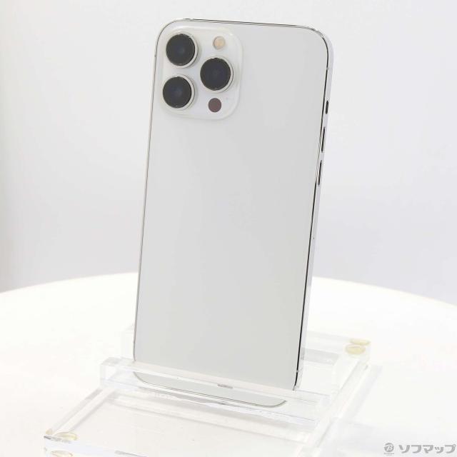 (中古)Apple iPhone13 Pro Max 128GB シルバー MLJ53J/A SIMフリー(196-ud)