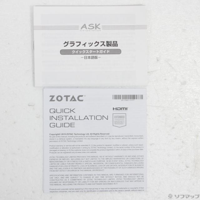 (中古)ZOTAC ZOTAC GAMING GeForce GTX 1660 Ti 6GB GDDR6 (ZT-T16610F-10L)(305-ud)_1